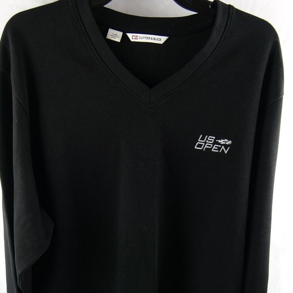 US Open Golf Men's L Black Embroidered Pullover